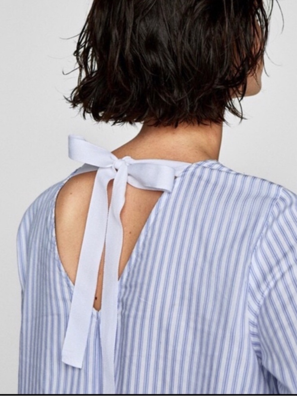 Zara Striped Poplin Shirt - Picture 2 of 8
